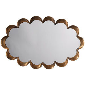Jamie Young Jamie Young Scalloped Mirror in Antique Brass 7SCAL-MIAB
