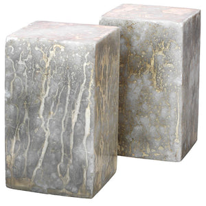 Jamie Young Jamie Young Slab Rectangle Bookends in Silver and Gold - Set Of 2 7SLAB-BESG