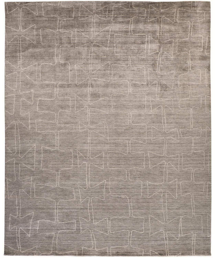 Feizy Feizy Lennox Modern Abstract Minimalist Rug - Taupe & Ivory - Available in 5 Sizes 3'-6" x 5'-6" 8028697FTPEIVYC50