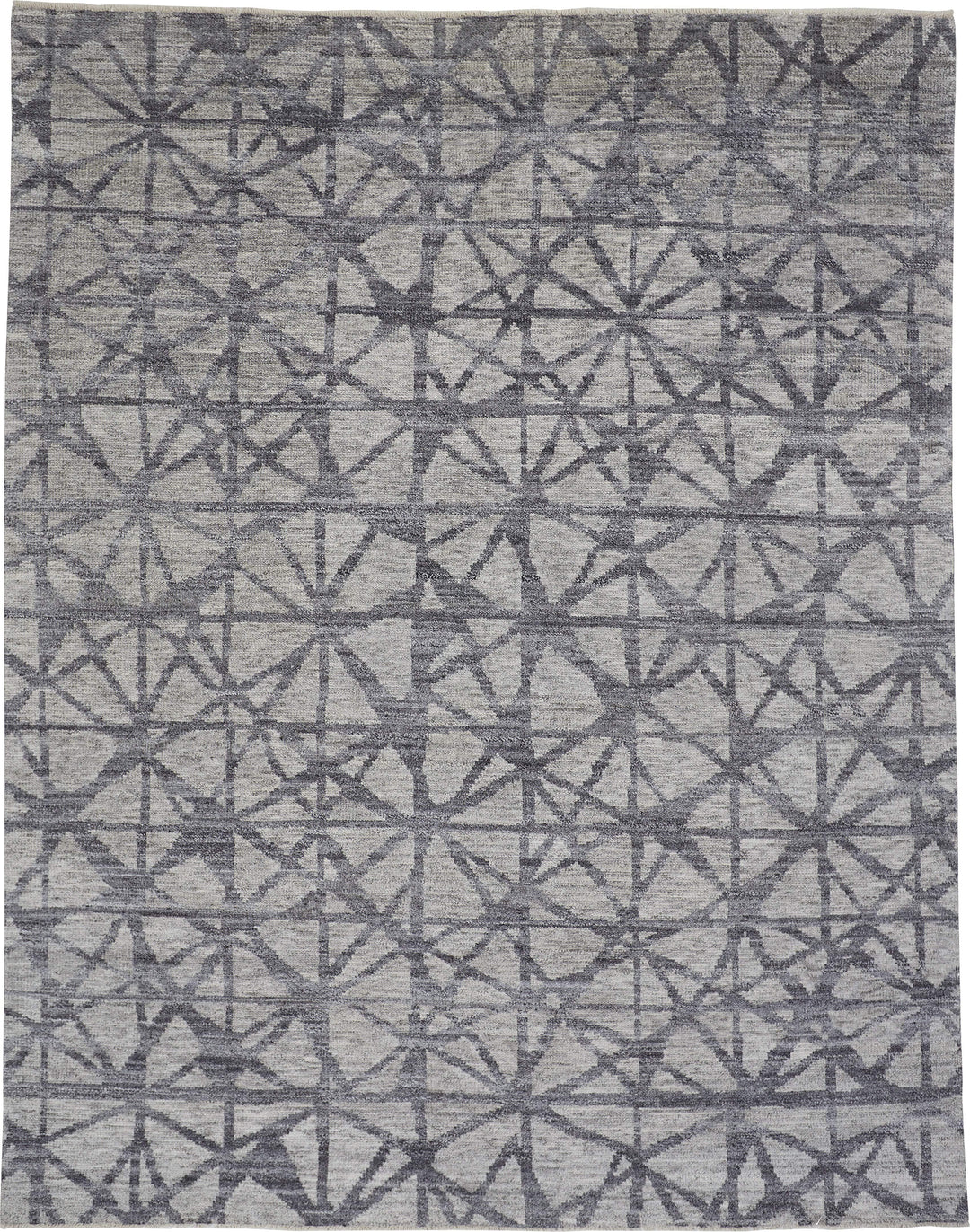 Feizy Feizy Vivien Premium Hand Knot Wool Rug - Opal Gray & Asphalt Gray - Available in 5 Sizes 5' x 8' 8046557FLGY000E10