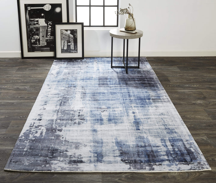 Feizy Feizy Emory Handwoven Lustrous Viscose Rug - Misty Blue - Available in 5 Sizes