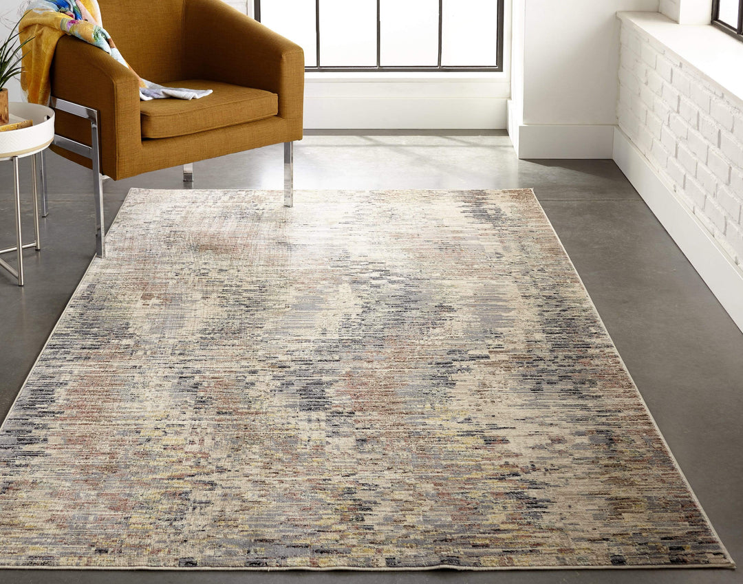 Feizy Feizy Grayson Modern Abstract Rug - Charcoal & Tan - Available in 5 Sizes