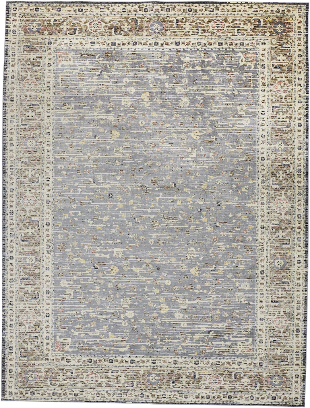 Feizy Feizy Grayson Gebbah Style Kilim Rug - Natural Tan & Gray - Available in 5 Sizes 3'-11" x 5'-5" 8563914FGRY000C84