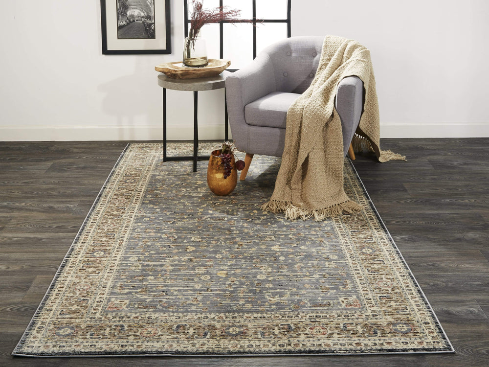 Feizy Feizy Grayson Gebbah Style Kilim Rug - Natural Tan & Gray - Available in 5 Sizes