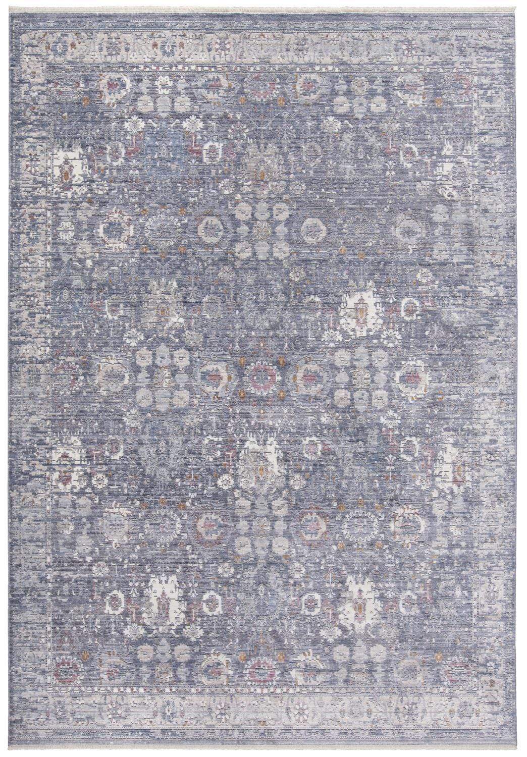 Feizy Feizy Cecily Luxury Distressed Ornamental Rug - Warm Blue Moonlight - Available in 7 Sizes 3' x 5' 8573587FMNL000B00