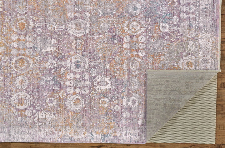 Feizy Feizy Cecily Luxury Distressed Ornamental Rug - Dusty Lavendar & Gold - Available in 7 Sizes
