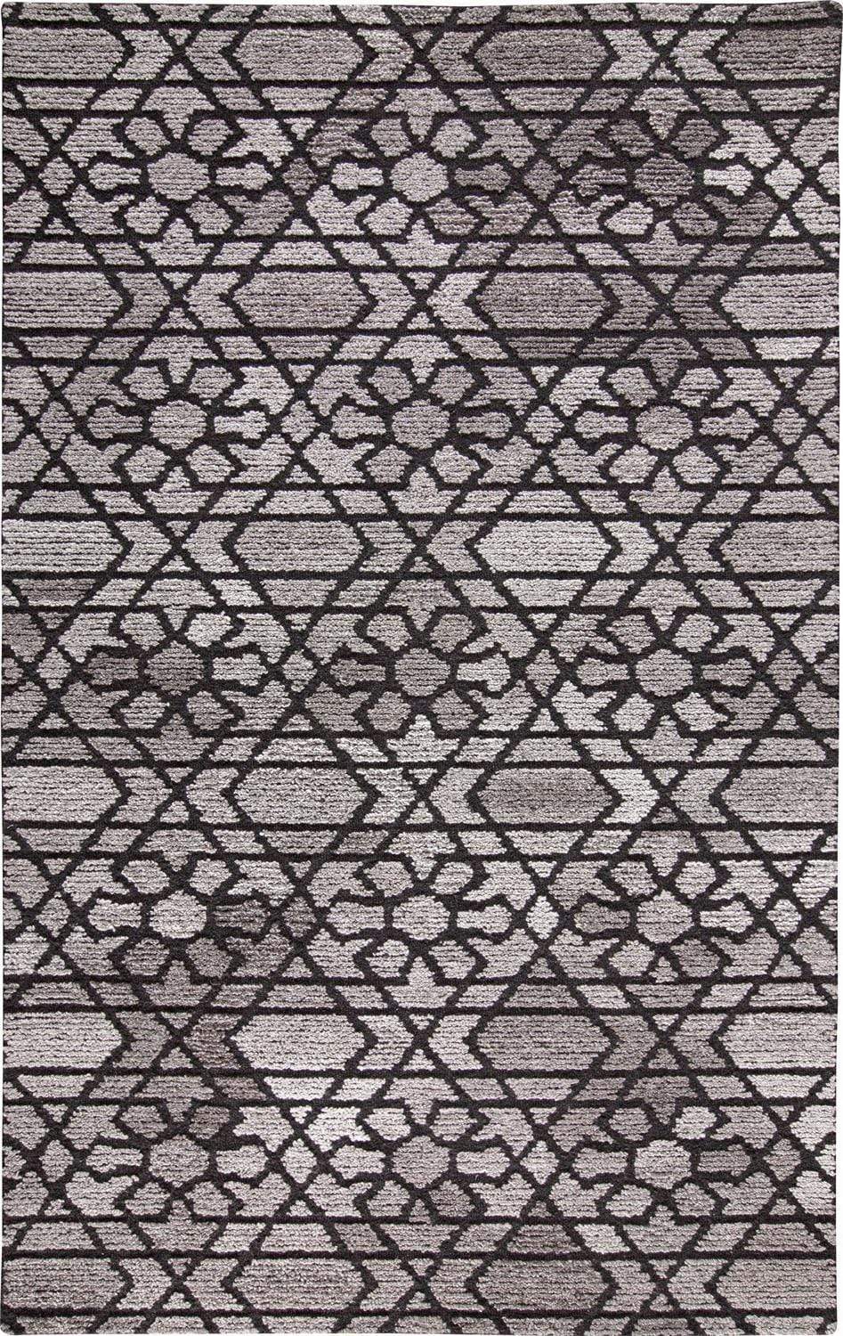 Feizy Feizy Asher Lustrous Tufted Wool Rug - Light Gray & Black - Available in 9 Sizes 3'-6" x 5'-6" 8638766FGRYCHLC50