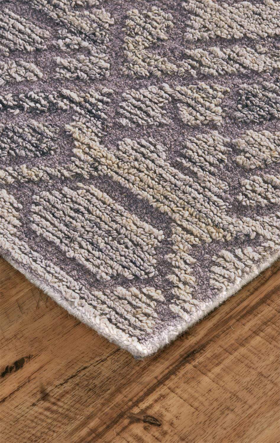 Feizy Feizy Asher Lustrous Tufted Wool Rug - Light & Dark Gray - Available in 9 Sizes