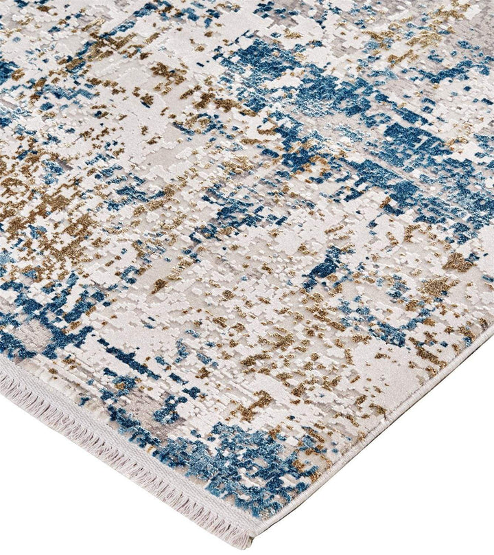 Feizy Feizy Cadiz Lustrous Gradient Rug - Light Blue & Ivory - Available in 8 Sizes