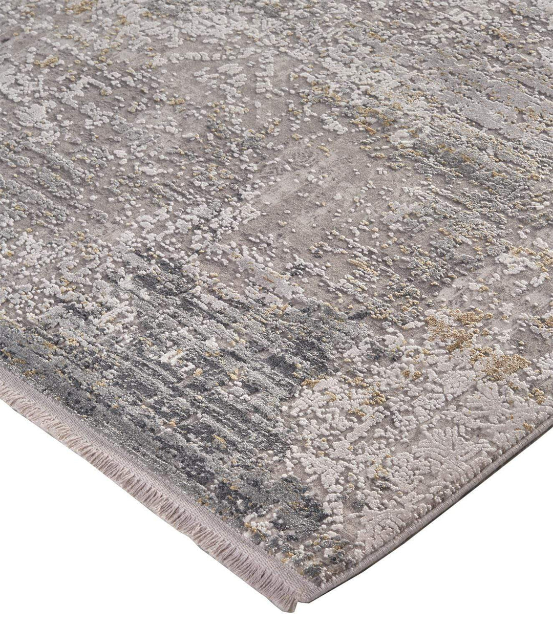 Feizy Feizy Cadiz Lustrous Gradient Rug - Light Gray & Ivory - Available in 8 Sizes