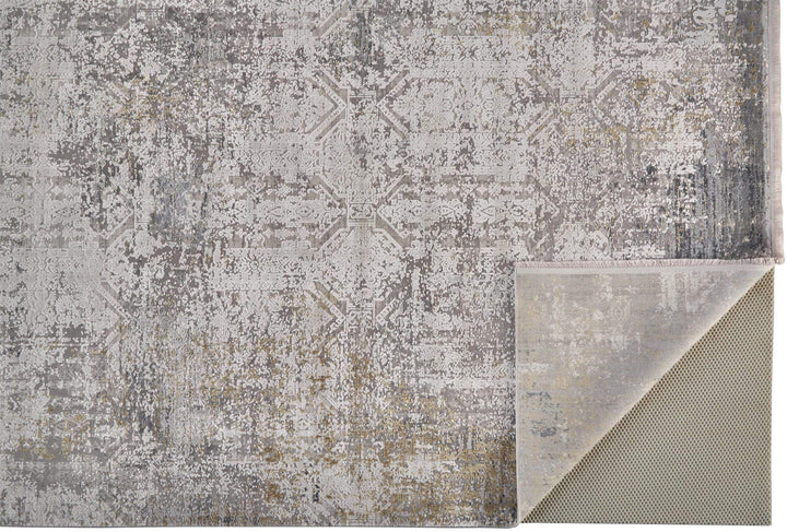 Feizy Feizy Cadiz Lustrous Gradient Rug - Light Gray & Ivory - Available in 8 Sizes