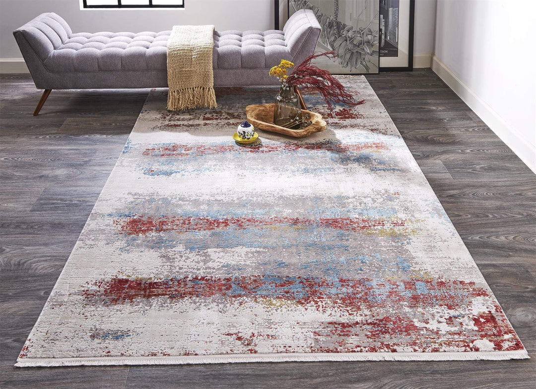 Feizy Feizy Cadiz Lustrous Gradient Rug - Gray & Blue - Available in 8 Sizes