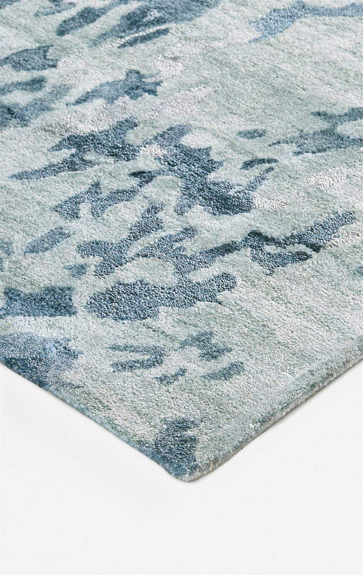 Feizy Feizy Dryden Contemporary Abstract Rug - Gray Mist & Teal Green - Available in 5 Sizes