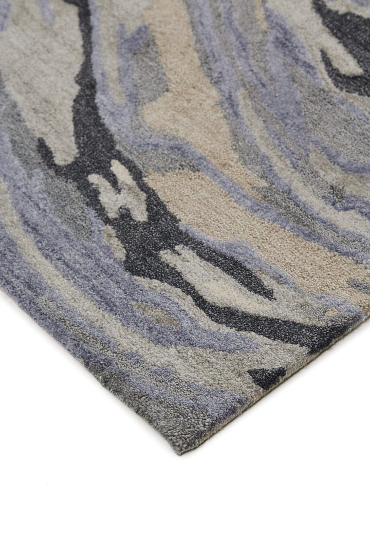 Feizy Feizy Dryden Contemporary Abstract Rug - Dusty Blue & Light Taupe - Available in 5 Sizes
