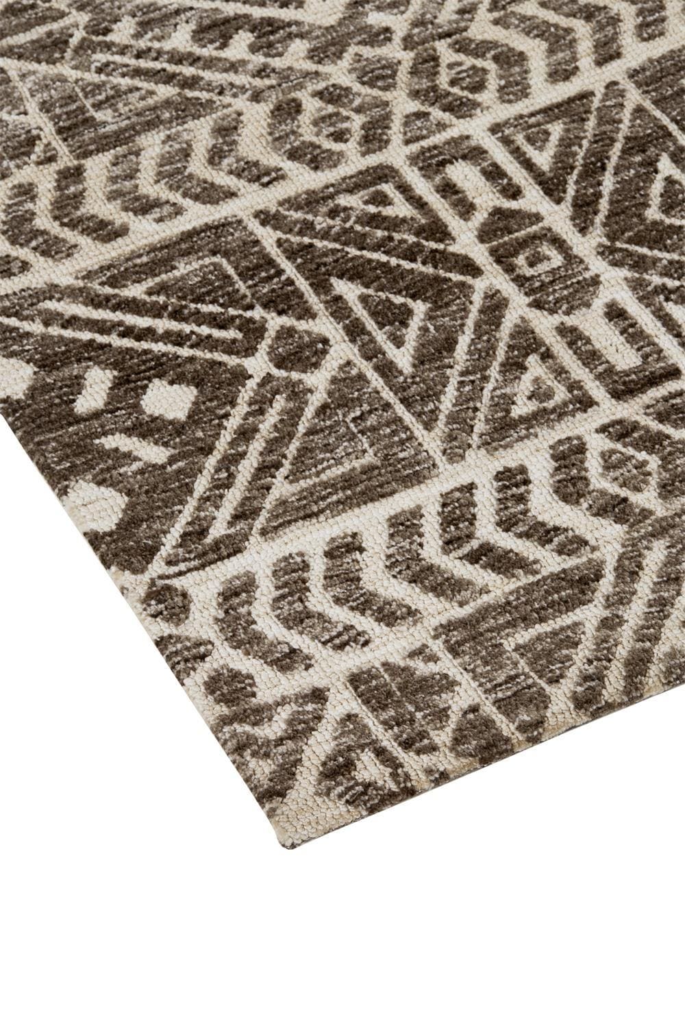 Feizy Feizy Colton Modern Mid-century Tribal Rug - Brown & Charcoal Gray - Available in 5 Sizes