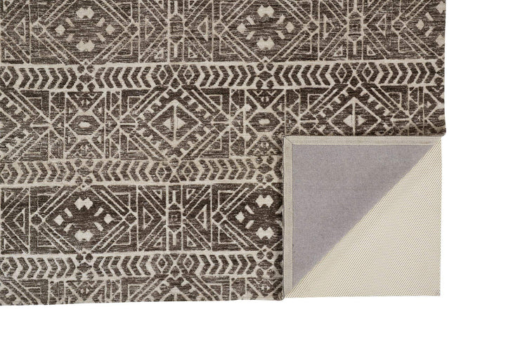 Feizy Feizy Colton Modern Mid-century Tribal Rug - Brown & Charcoal Gray - Available in 5 Sizes
