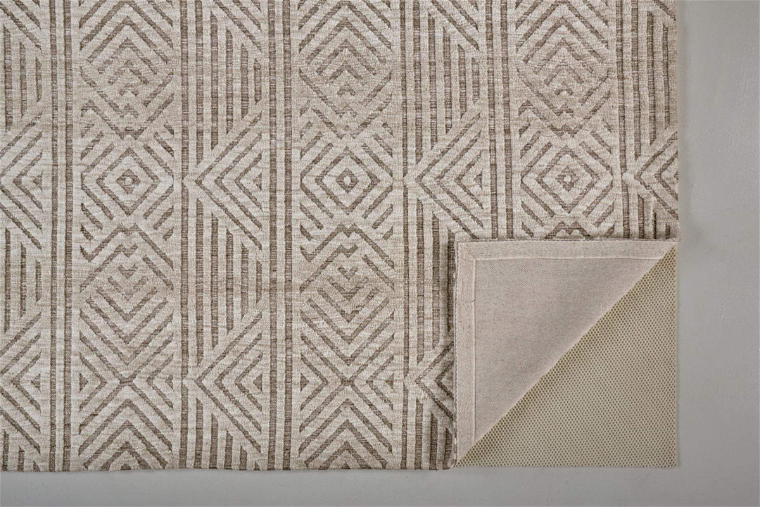 Feizy Feizy Colton Modern Diamond Art Deco Rug - Sand & Natural Tan - Available in 6 Sizes