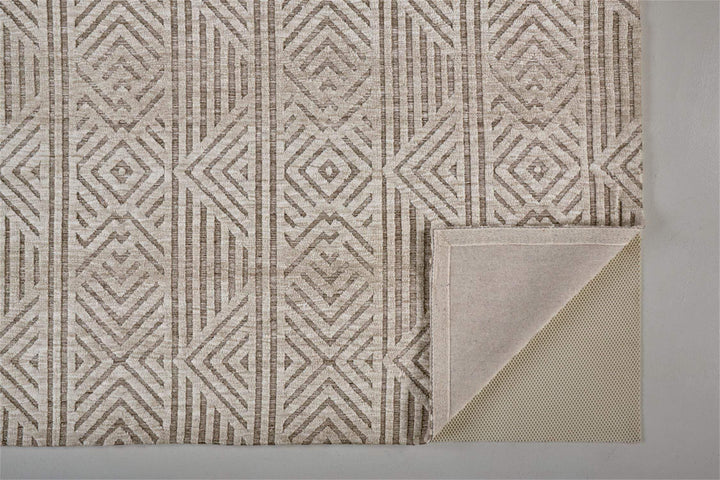 Feizy Feizy Colton Modern Diamond Art Deco Rug - Sand & Natural Tan - Available in 6 Sizes