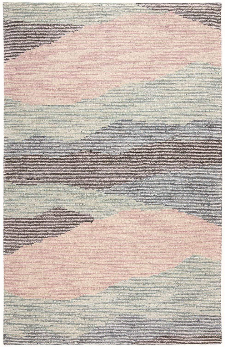 Feizy Feizy Brinker Modern Pastel Tufted Rug - Turquoise & Pink - Available in 5 Sizes 3'-6" x 5'-6" 8788795FBLUMLTC50