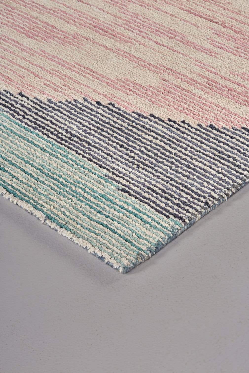 Feizy Feizy Brinker Modern Pastel Tufted Rug - Turquoise & Pink - Available in 5 Sizes