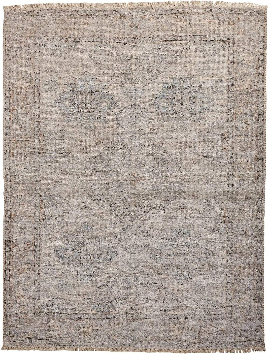 Feizy Feizy Caldwell Vintage Space Dyed Wool Rug - Latte Tan & Gray - Available in 6 Sizes 3'-6" x 5'-6" 8798801FSTN000C50