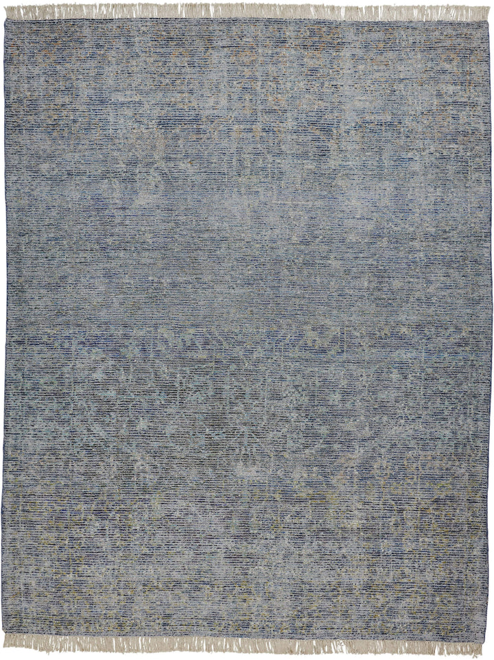 Feizy Feizy Caldwell Vintage Space Dyed Wool Rug - Aegean Blue & Gray - Available in 6 Sizes 3'-6" x 5'-6" 8798803FBLUMLTC50