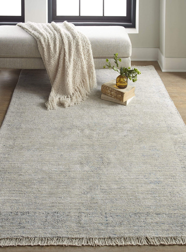 Feizy Feizy Caldwell Vintage Space Dyed Wool Rug - Warm Gray & Blue - Available in 6 Sizes