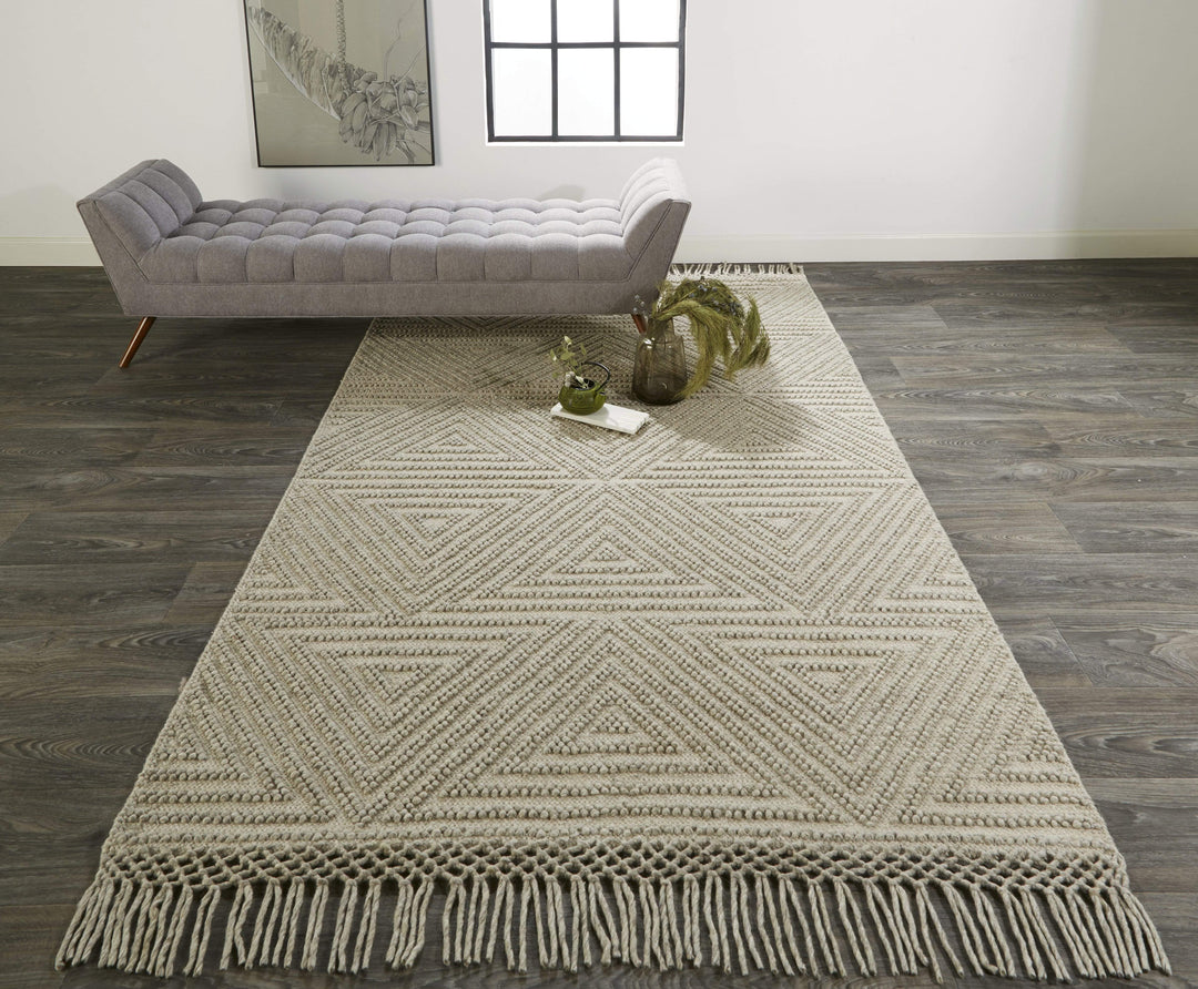 Feizy Feizy Phoenix Contemporary Moroccan Style Rug - Natural Tan - Available in 4 Sizes