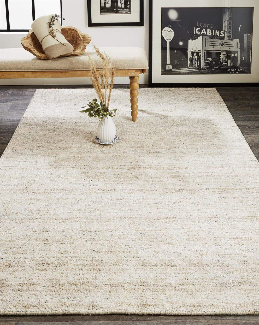 Feizy Feizy Delino Premium Contemporary Wool Rug - Light Taupe - Available in 5 Sizes