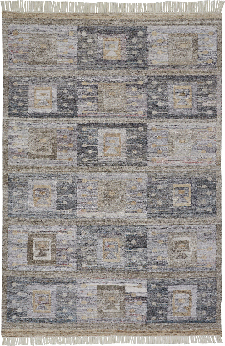 Feizy Feizy Beckett Eco Friendly Bohemian Geometric Rug - Gray & Brown - Available in 6 Sizes 3'-6" x 5'-6" 8900816FCHLMLTC50