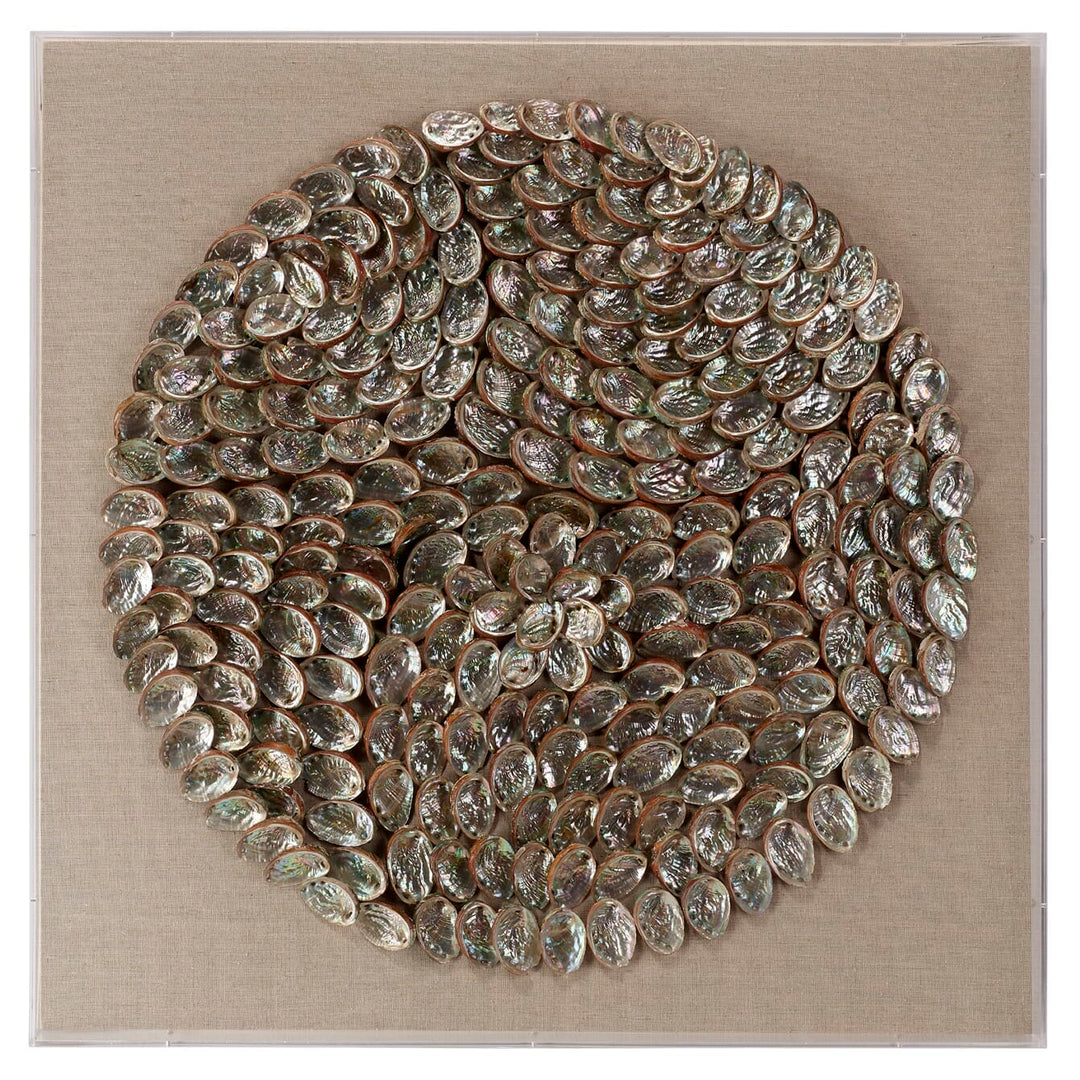 Jamie Young Jamie Young Inline Thailand Shell Wall Art - Taupe 8THAI-WAMOP