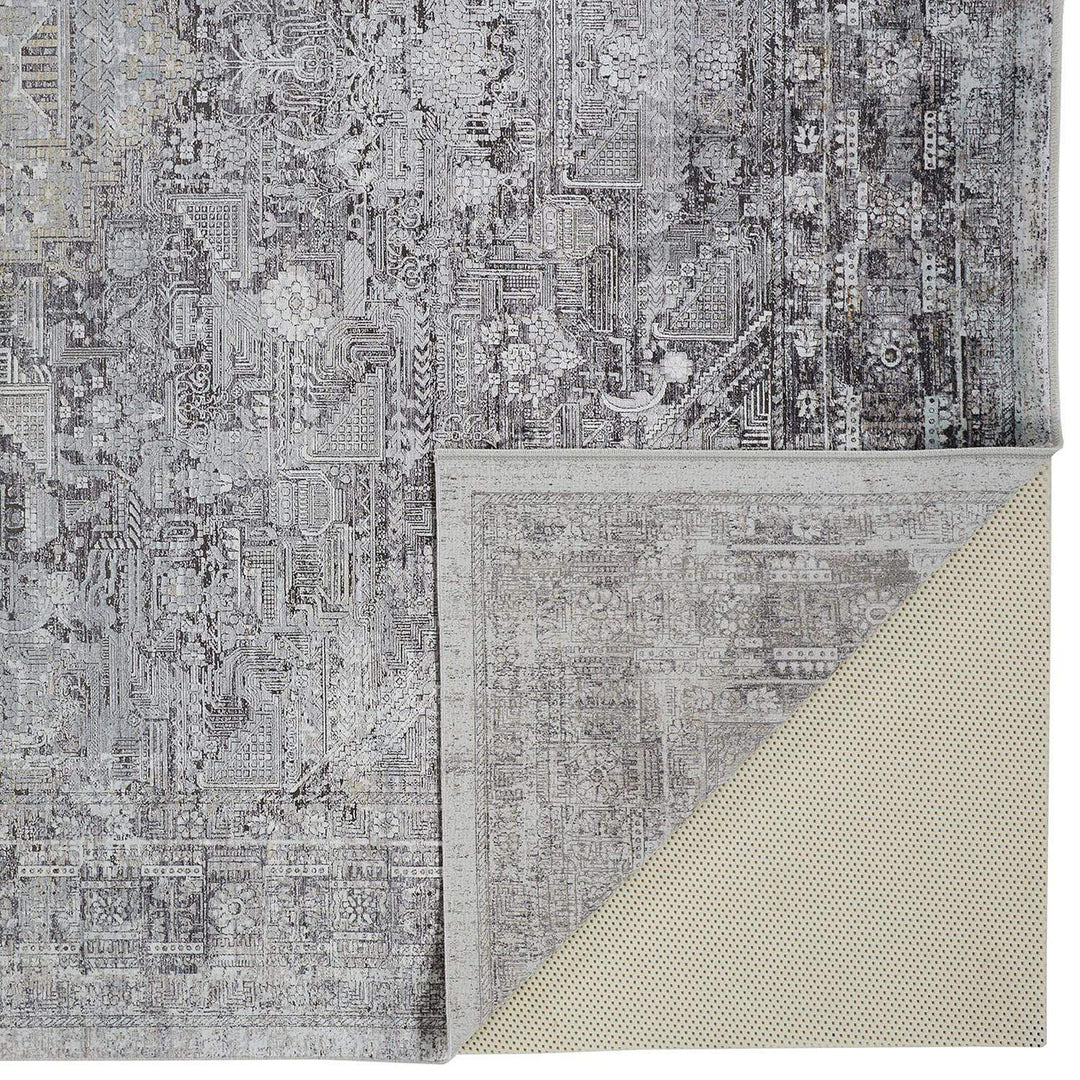 Feizy Feizy Sarrant Vintage Space-Dyed Rug - Opal Gray & Blue Silver - Available in 10 Sizes