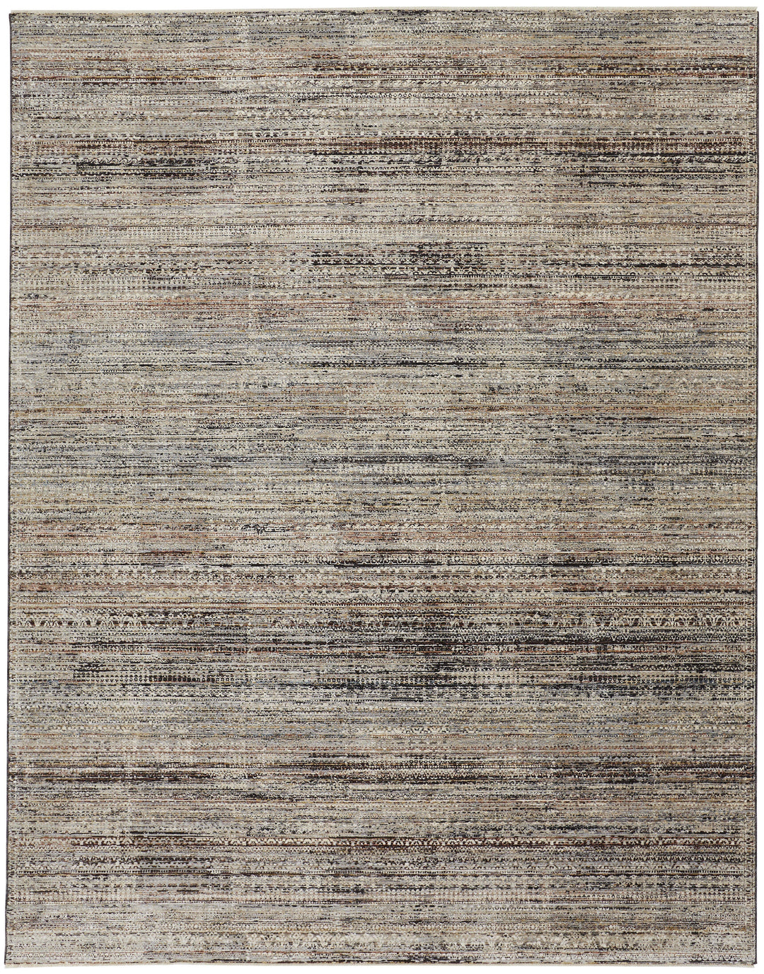 Feizy Feizy Caprio Space Dyed Ornamental Rug - Ivory Sand & Rust - Available in 9 Sizes 2' x 3'-4" 9203959FMLT000A25