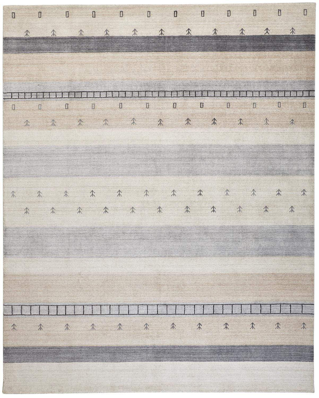 Feizy Feizy Legacy Contemporary Gebbah Rug - Beige & Light Gray - Available in 6 Sizes 3'-6" x 5'-6" 9836578FBGEGRYC50