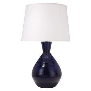 Jamie Young Jamie Young Ash Table Lamp in Navy Ceramic 9ASHNVC131L