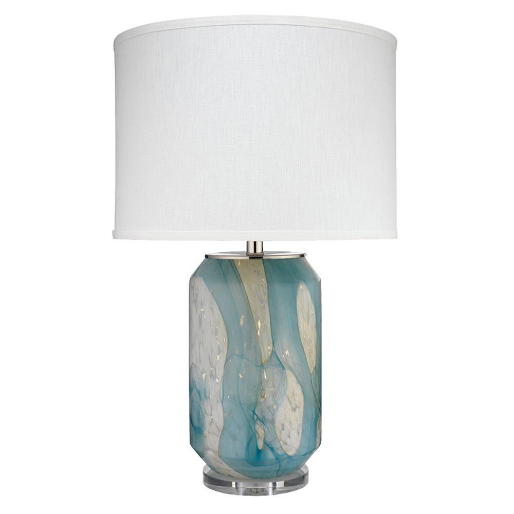 Jamie Young Jamie Young Helen Table Lamp in Pale Blue Glass 9HELENTLBLUE