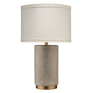 Jamie Young Jamie Young Mortar Table Lamp in Cement and Brass 9MORTARCEMBR