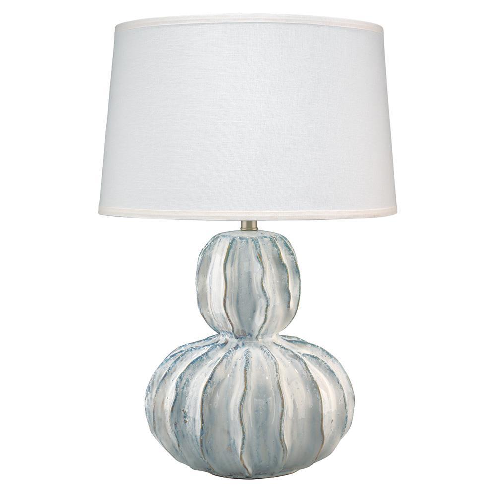 Jamie Young Jamie Young Oceane Gourd Table Lamp in White Ceramic 9OCEAWHC131G