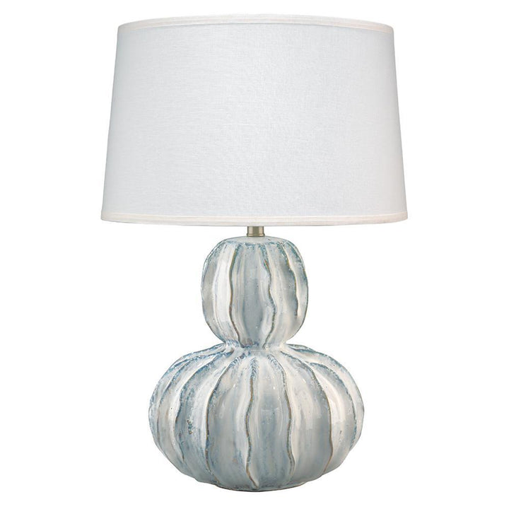 Jamie Young Jamie Young Oceane Gourd Table Lamp in White Ceramic 9OCEAWHC131G