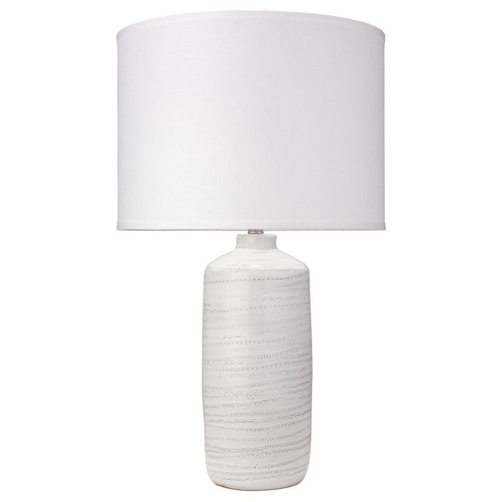 Jamie Young Jamie Young Trace Table Lamp in White Ceramic 9TRACWHD131L