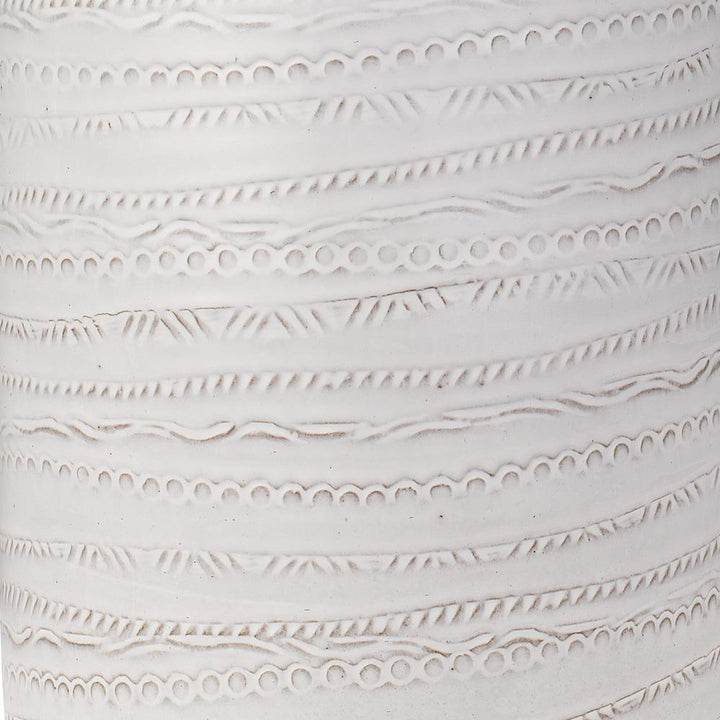 Jamie Young Jamie Young Trace Table Lamp in White Ceramic 9TRACWHD131L
