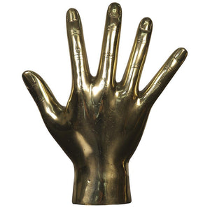 Open Hand Brass Sculpture