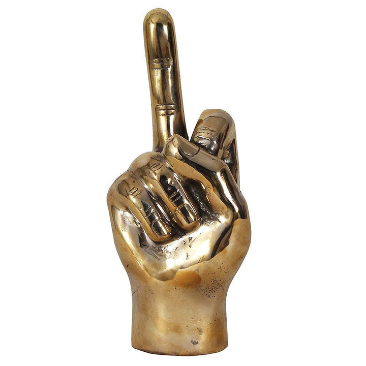 The Finger Brass Sculpture