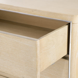 Pavel 2-Drawer Side Table - Natural