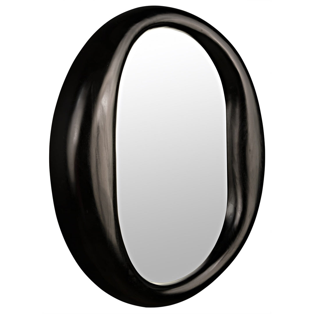 Alodie Mirror - Charcoal Black