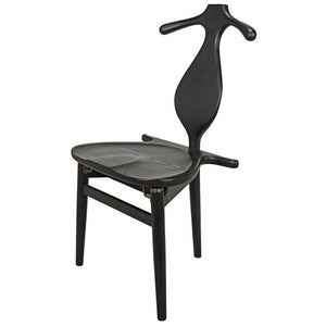 Othello Black Chair with Jewelry Box