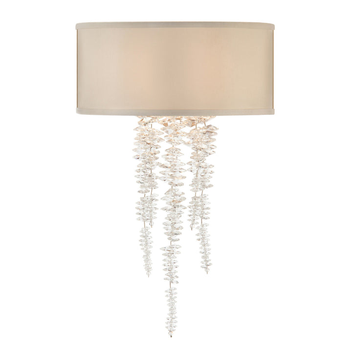 Cascading Crystal Waterfall One-Light Sconce - Clear