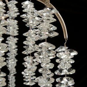 John Richard Cascading Crystal Six-Light Chandelier - Silver
