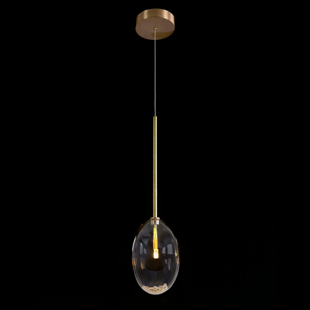 John Richard John Richard Echo:  Glass Globe Single Droplight - Brass AJC-9231
