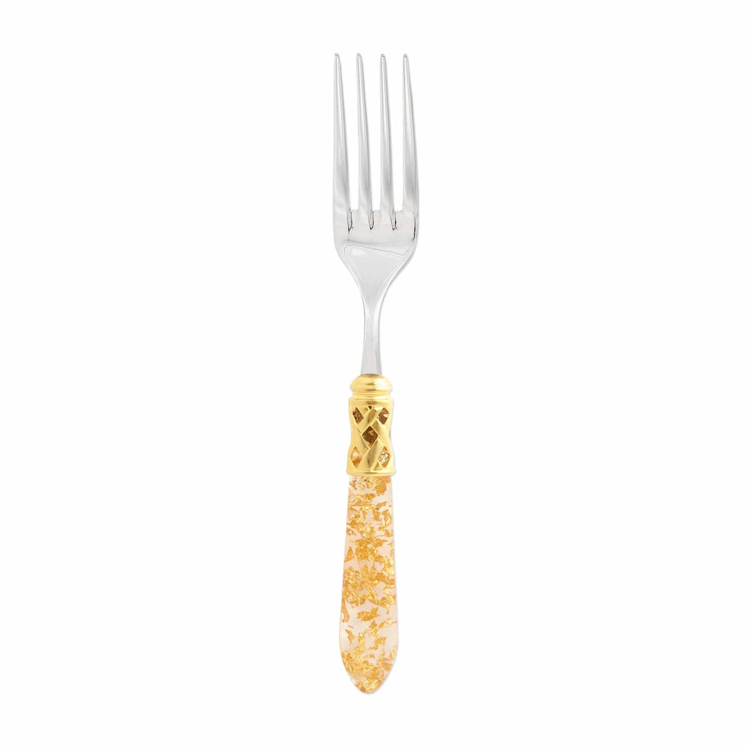 Vietri Vietri Aladdin Serving Fork - Available in 20 Colors Brilliant Gold Fleck ALD-9805GO-BG